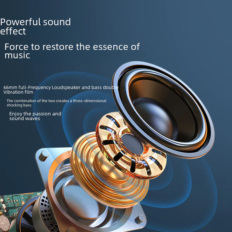 S49 Wireless Bluetooth Speaker with Bass and LED Light
