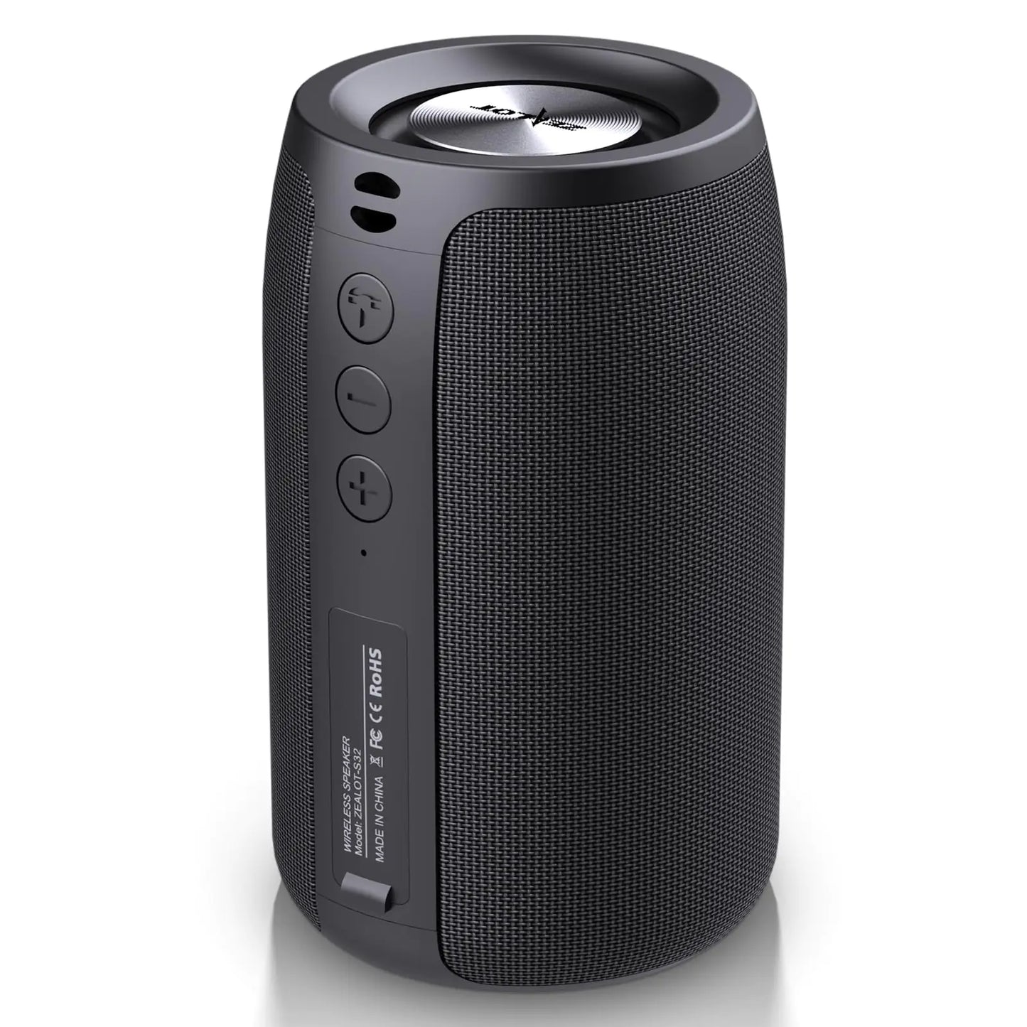 ZEALOT Portable Bluetooth Speakers Wireless Speaker,S32 Samll Outdoor Speaker Waterproof IPX5 Stereo Pairing/USB/MIC/TF Card/AUX for iOS Andriod Gift for Men,Kids -Black